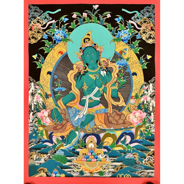 Green Tara Thangka