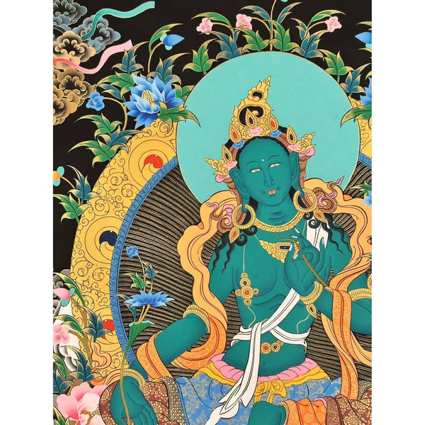 Green Tara Thangka