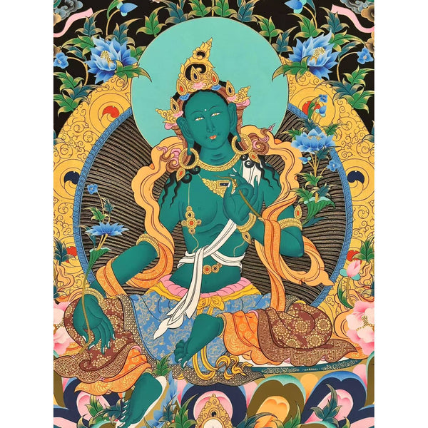 Green Tara Thangka