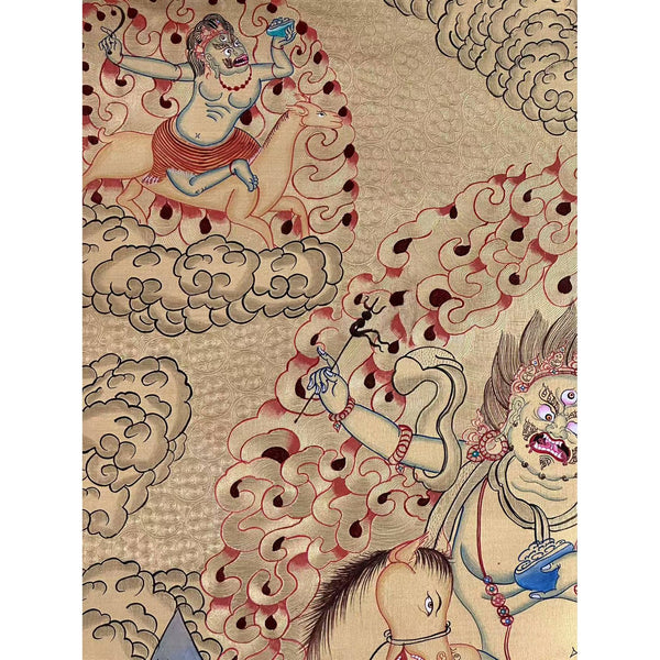 Palden Lhamo - The Protectress Of Tibet Thangka