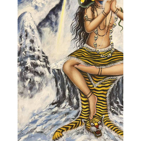 Lord Shiva Yoga Masterpiece Thangka