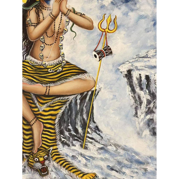 Lord Shiva Yoga Masterpiece Thangka