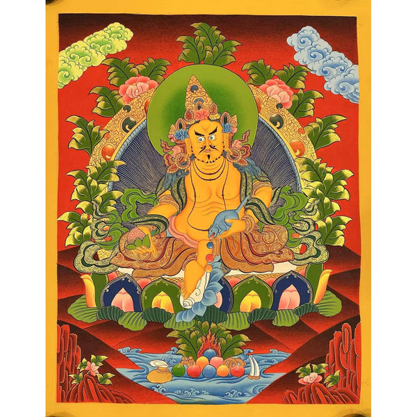 Jambhala Tibetan Thangka