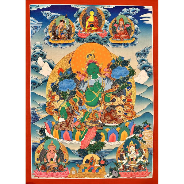 Green Tara Thangka