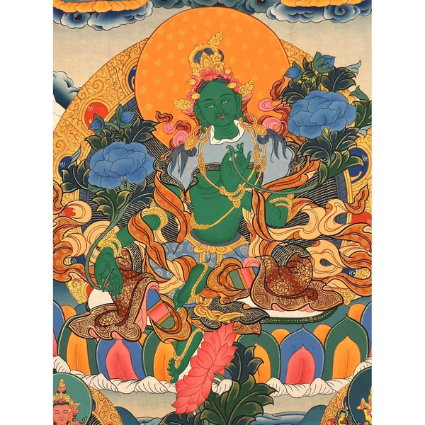 Green Tara Thangka