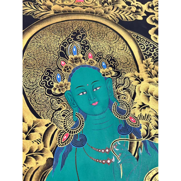 Green Tara Large Thangka