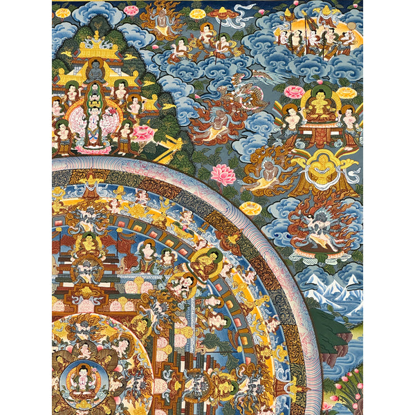 Buddha Life Story Mandala Thangka