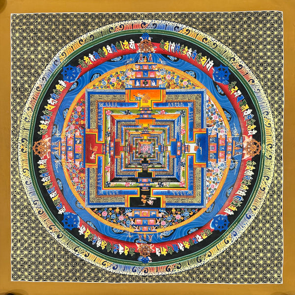 Kalachakra Mandala Tibetan Thangka Painting