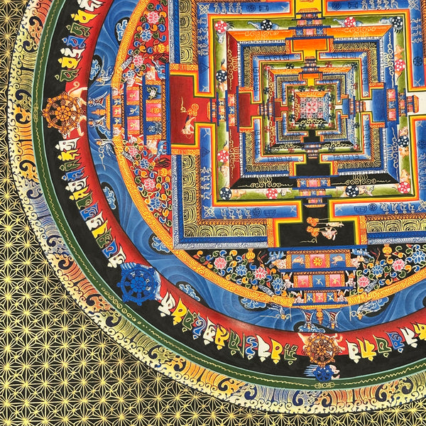 Kalachakra Mandala Tibetan Thangka Painting