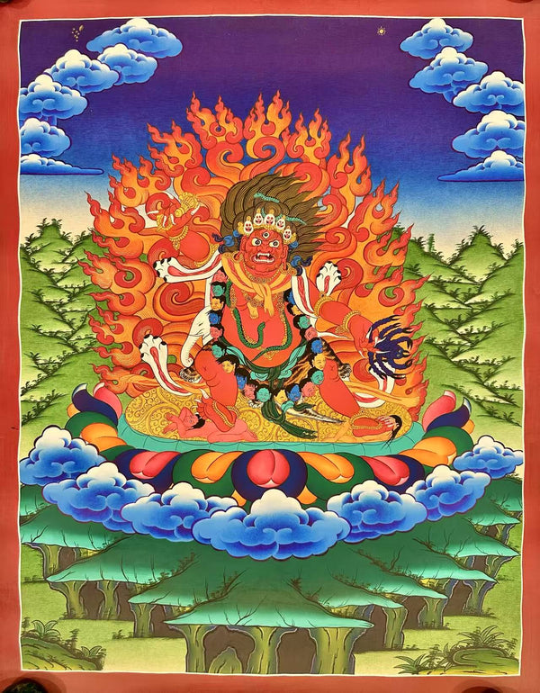 Hayagriva Thangka Painting