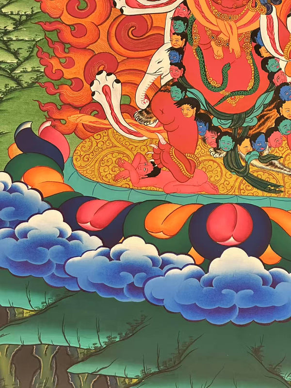 Hayagriva Thangka Painting