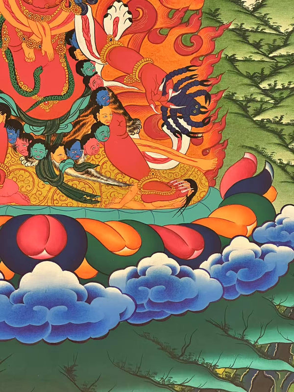 Hayagriva Thangka Painting