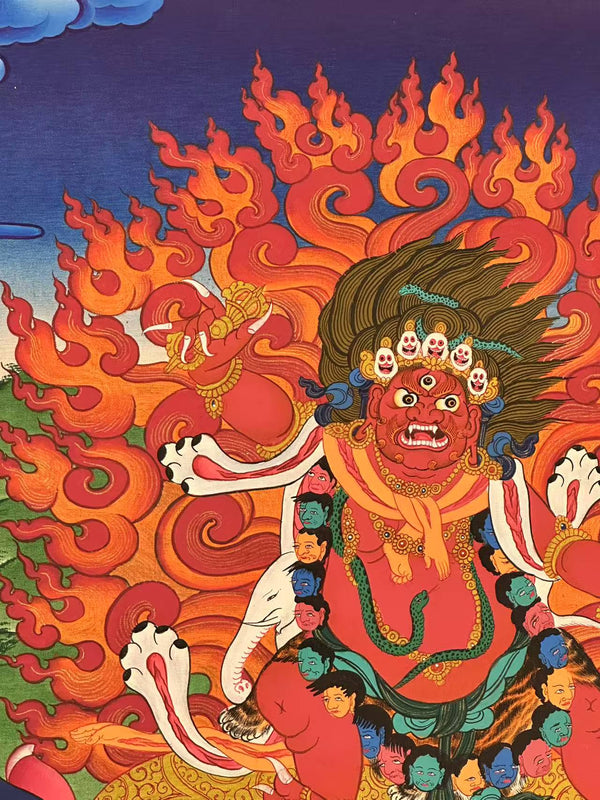 Hayagriva Thangka Painting