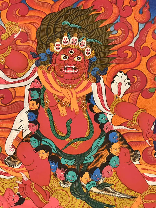 Hayagriva Thangka Painting