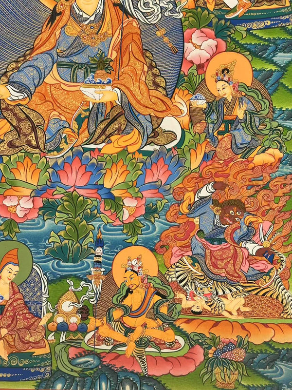Guru Rinpoche Eight Manifestation of Padmasambhava Thangka