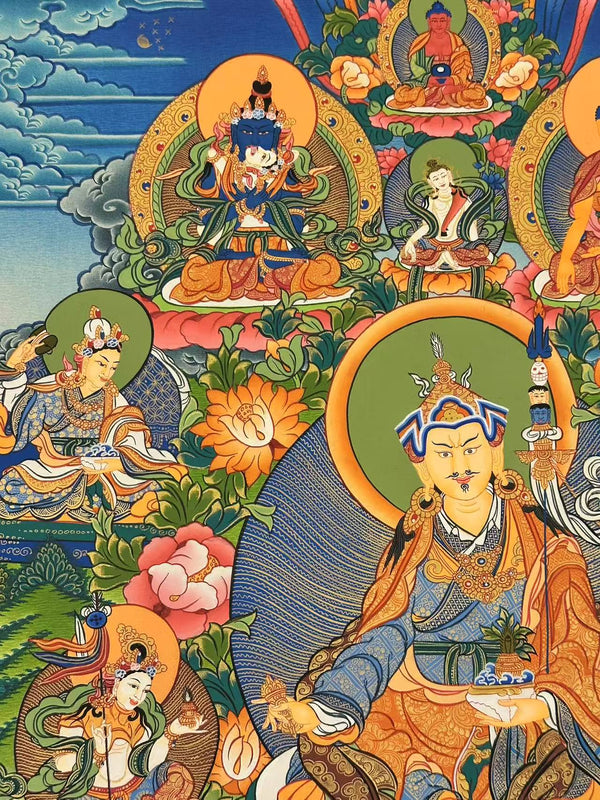 Guru Rinpoche Eight Manifestation of Padmasambhava Thangka