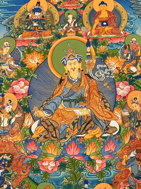 Guru Rinpoche Eight Manifestation of Padmasambhava Thangka