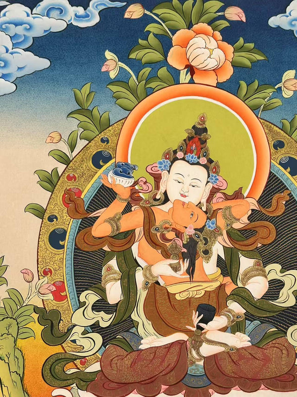 Vajrasattva Consort Thangka