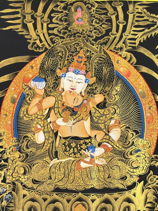 Vajrasattva Consort Thangka