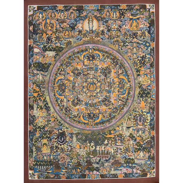 Buddha Life Story Mandala Thangka