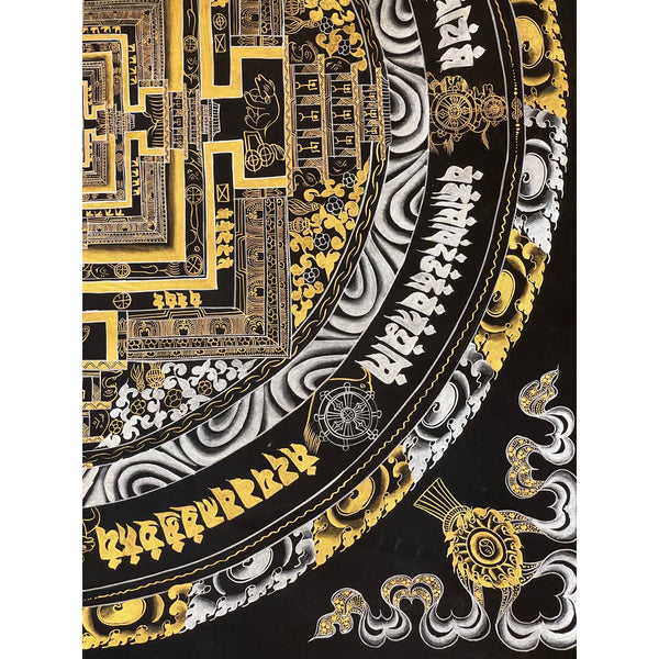 Kalachakra Mandala Large Tibetan Thangka Painting
