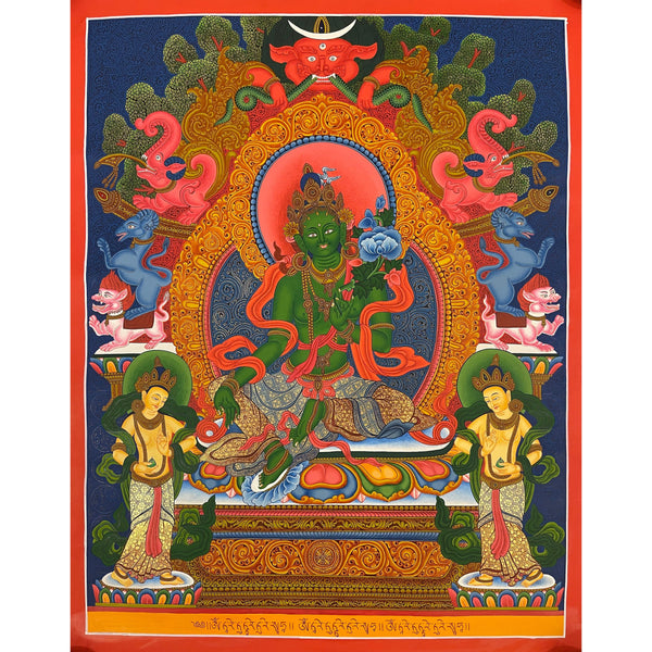Green Tara Thangka