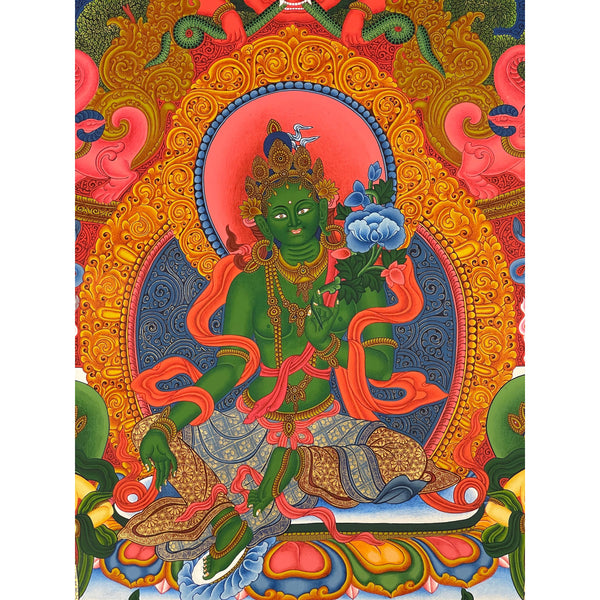 Green Tara Thangka