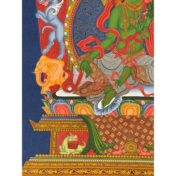 Green Tara Thangka