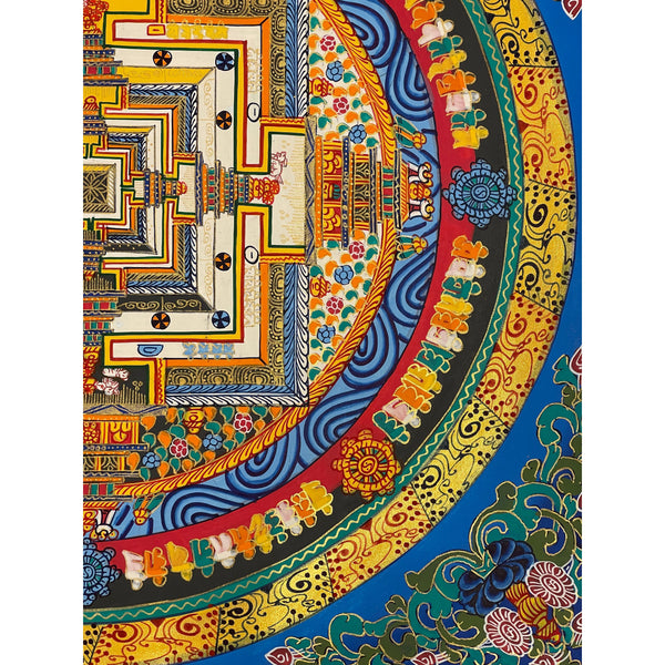 Kalachakra Mandala Tibetan Thangka Painting