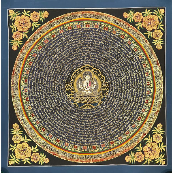Om Mantra Mandala Thangka