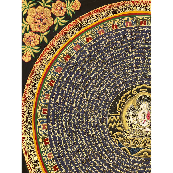 Om Mantra Mandala Thangka