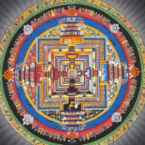 Kalachakra Mandala Tibetan Thangka Painting
