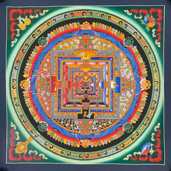 Kalachakra Mandala Tibetan Thangka Painting