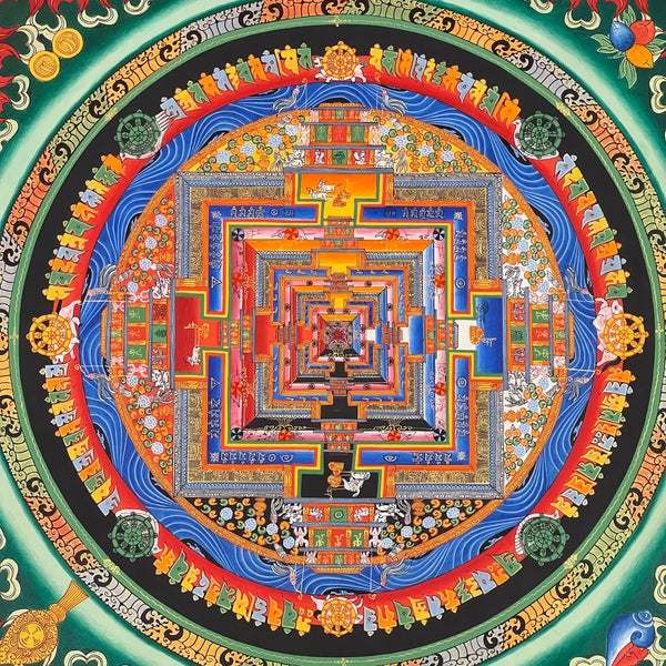 Kalachakra Mandala Tibetan Thangka Painting