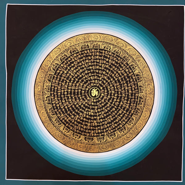 Om Mantra Mandala Thangka