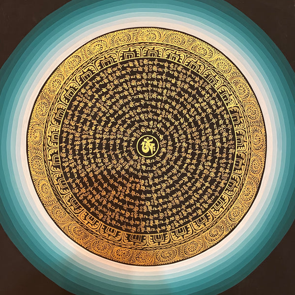 Om Mantra Mandala Thangka