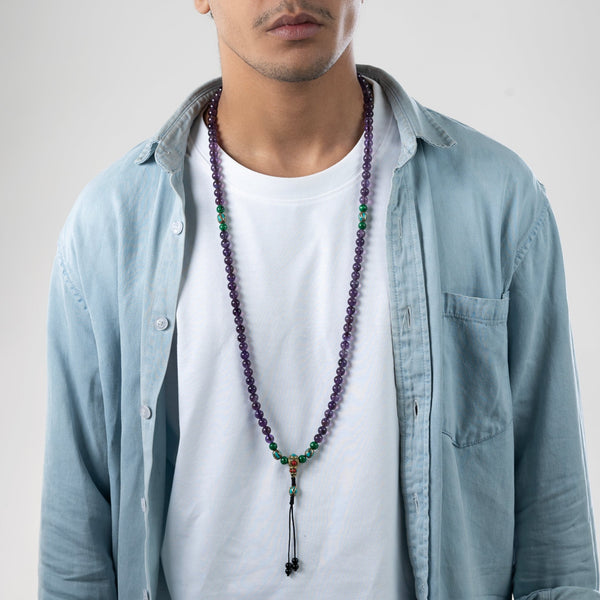 Amethyst Clarity Of Mind Mala - Art Of Tibet