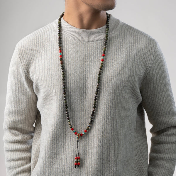 Bloodstone Vitality Mala - Art Of Tibet