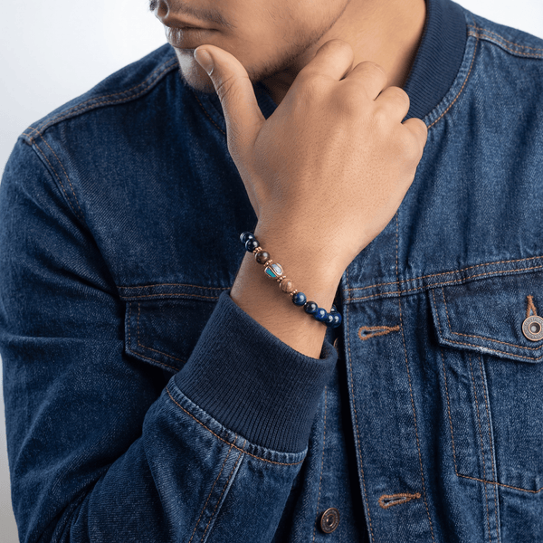 Blue Tiger Eye Bracelet - Art Of Tibet