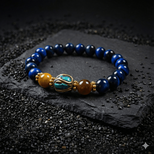 Blue Tiger Eye Bracelet - Art Of Tibet