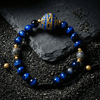 Blue Tiger Eye with Dragon Vein Stone Divider Radiance Bracelet - Art Of Tibet