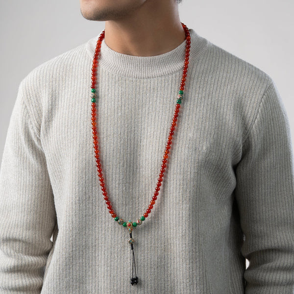 Carnelian Creativity Mala - Art Of Tibet