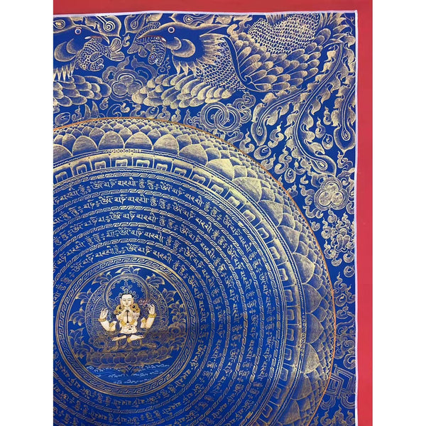 Chenrezig Mandala Thangka - Art Of Tibet
