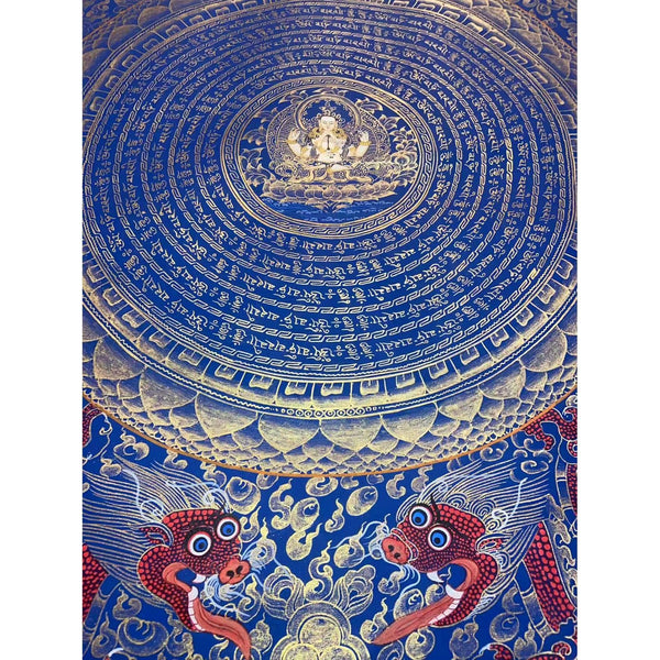 Chenrezig Mandala Thangka - Art Of Tibet