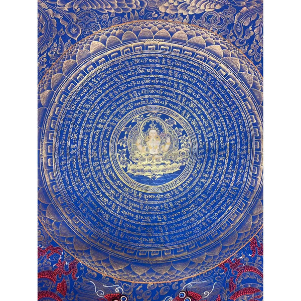 Chenrezig Mandala Thangka - Art Of Tibet