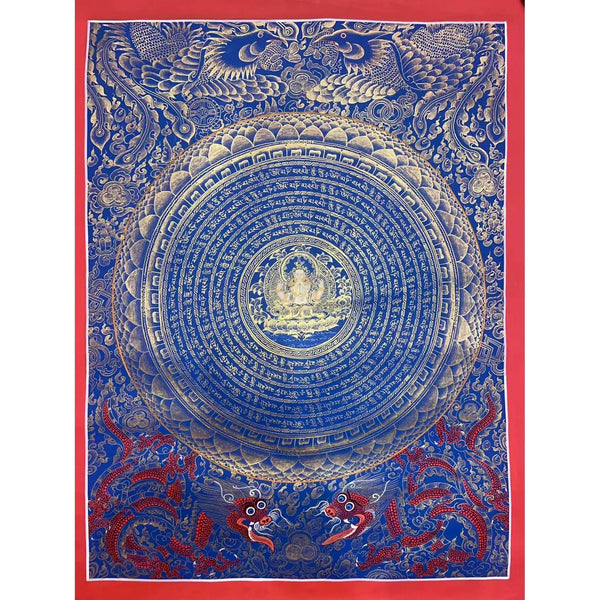Chenrezig Mandala Thangka - Art Of Tibet