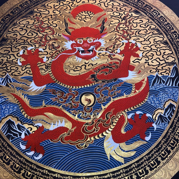Dragon Mandala Large Thangka - Art Of Tibet