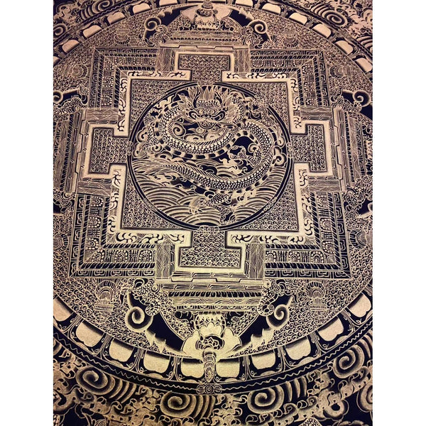 Dragon Mandala Thangka - Art Of Tibet