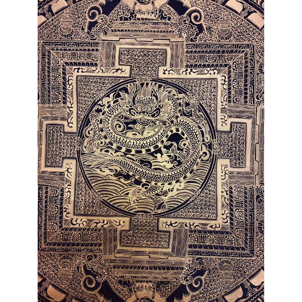 Dragon Mandala Thangka - Art Of Tibet