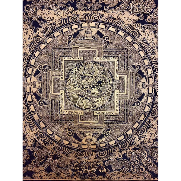 Dragon Mandala Thangka - Art Of Tibet